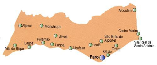 Distrito de Faro | Mapa